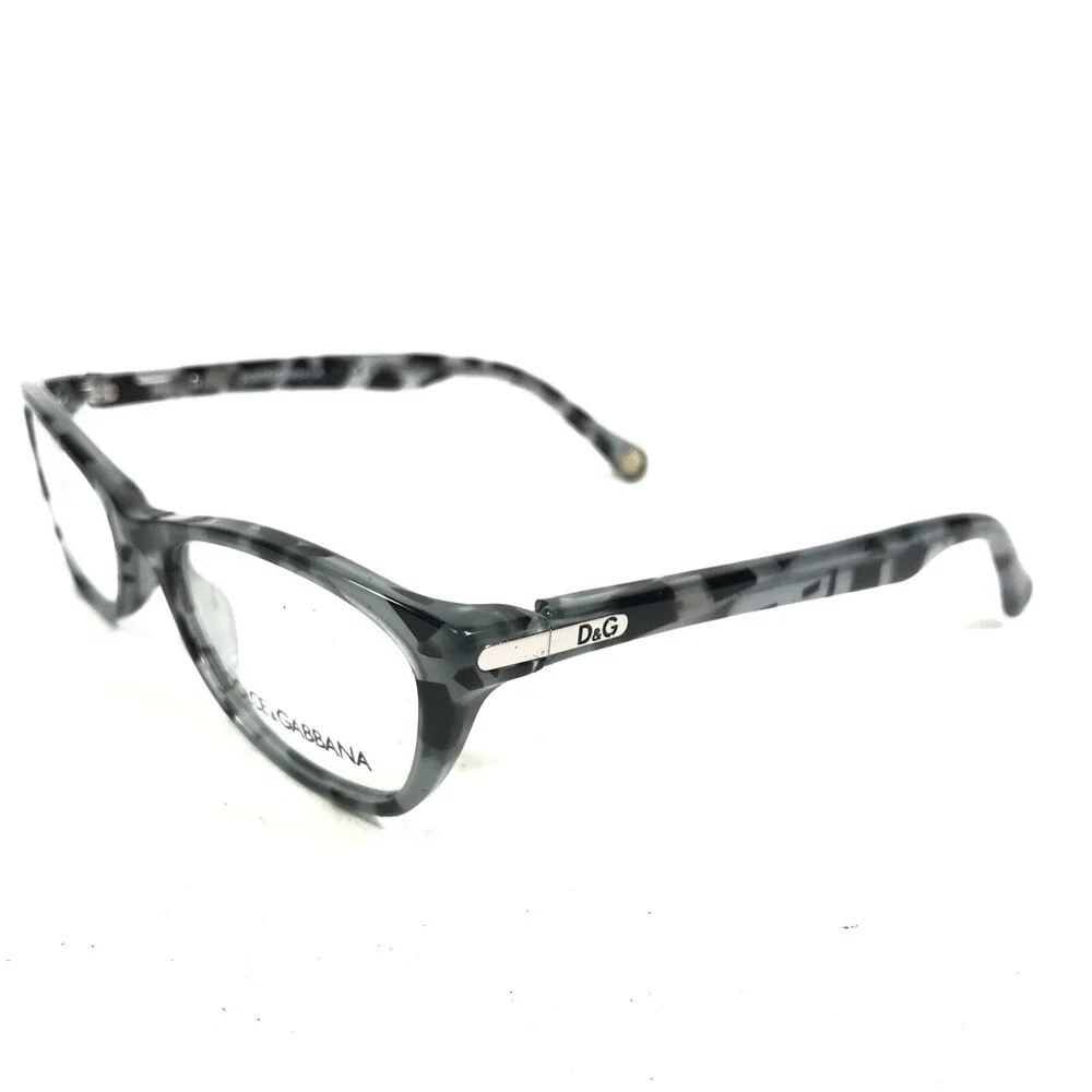 Dolce & Gabbana Eyeglasses Frames DD1218 1779 Black Grey Tortoise 49-17-135